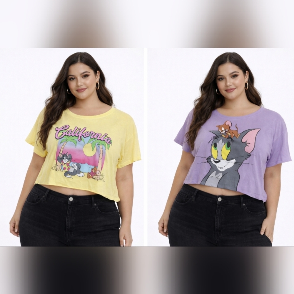 💛 California Graphic Crop Tee – XXL